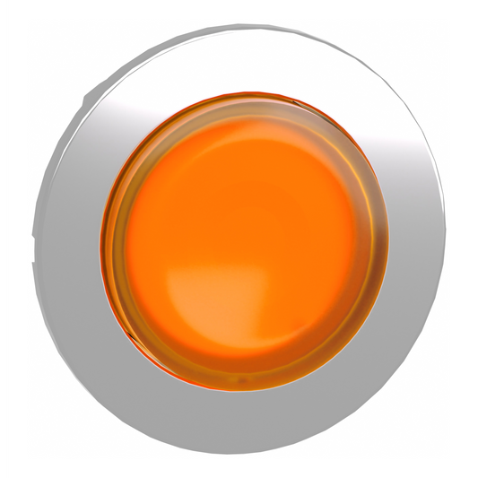 Schneider Electric-ZB4FW153-Harmony XB4 - tête bouton poussoir lum DEL - flush - dépassant - orange