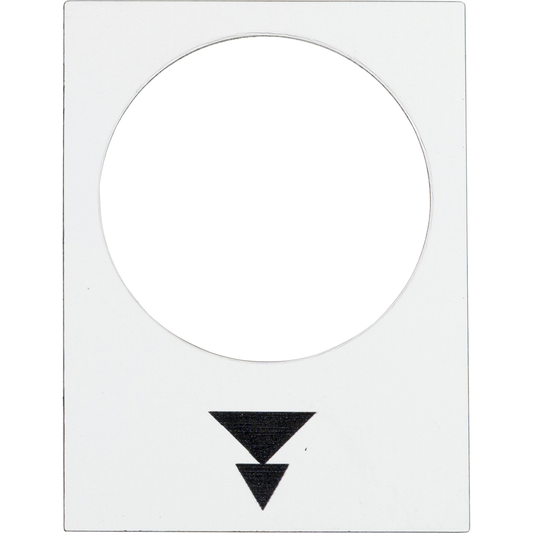 Schneider Electric-ZB2BY4953-Harmony - étiquette - 30x40mm - blanc - montée PV-GV