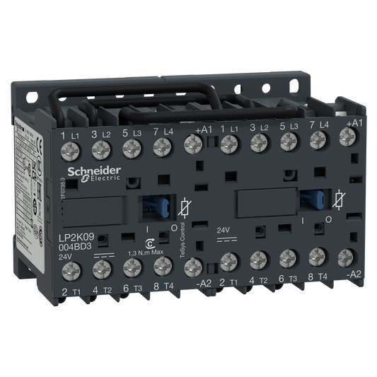 Schneider Electric-LP2K09004BD3-TeSys LP2K - contacteur inverseur - 4P - AC-1 440V - 20A - bobine 24Vcc