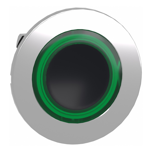 Schneider Electric-ZB4FW933-Harmony XB4 - tête bouton poussoir lum DEL - flush - anneau - vert