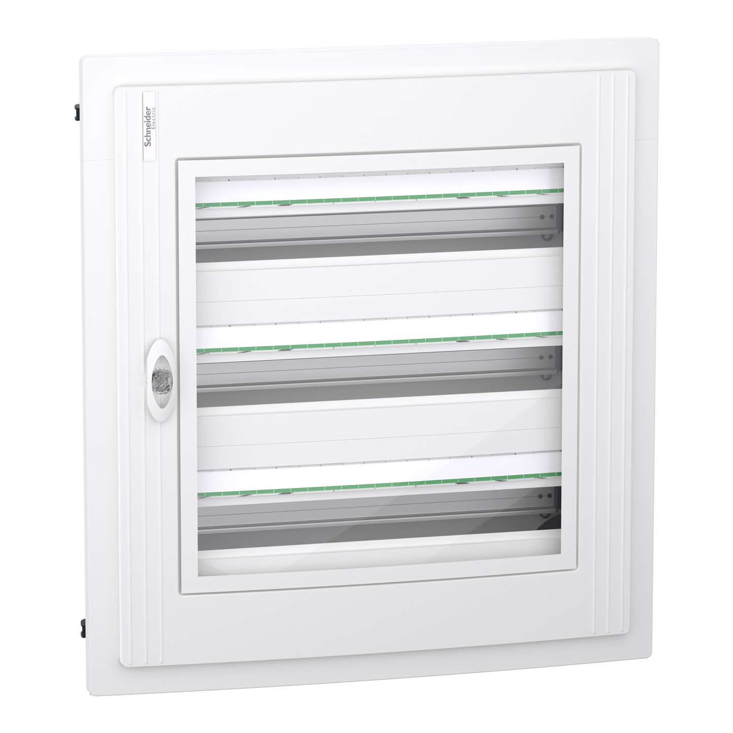 Schneider Electric-LVSXH324-PrismaSeT XS - Coffret plastique encastré 3 rang. 24 modules - avec porte transp