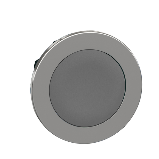 Schneider Electric-ZB4FA8-Harmony XB4 - tête bouton poussoir à impulsion - flush - gris