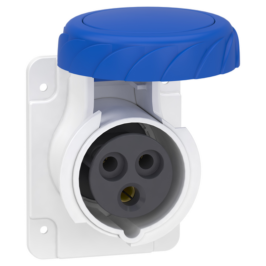 Schneider Electric-PKF16G723-Mureva - socle de prise droite -16A - 2P+T - 200-250 V CA- IP67 - à vis