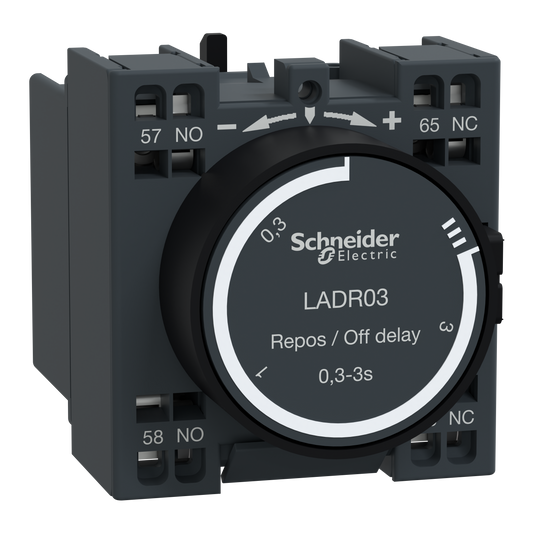 Schneider Electric-LADR03-TeSys D - bloc de contacts auxiliaires - 1F+1O - bornes à ressort