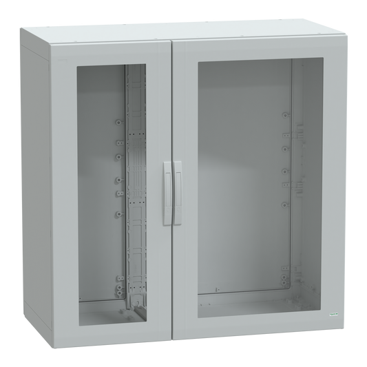 Schneider Electric-NSYPLA12126TG-Thalassa - Armoire polyester 1250x1250x620 - IP65 - vitrée Ral 7035