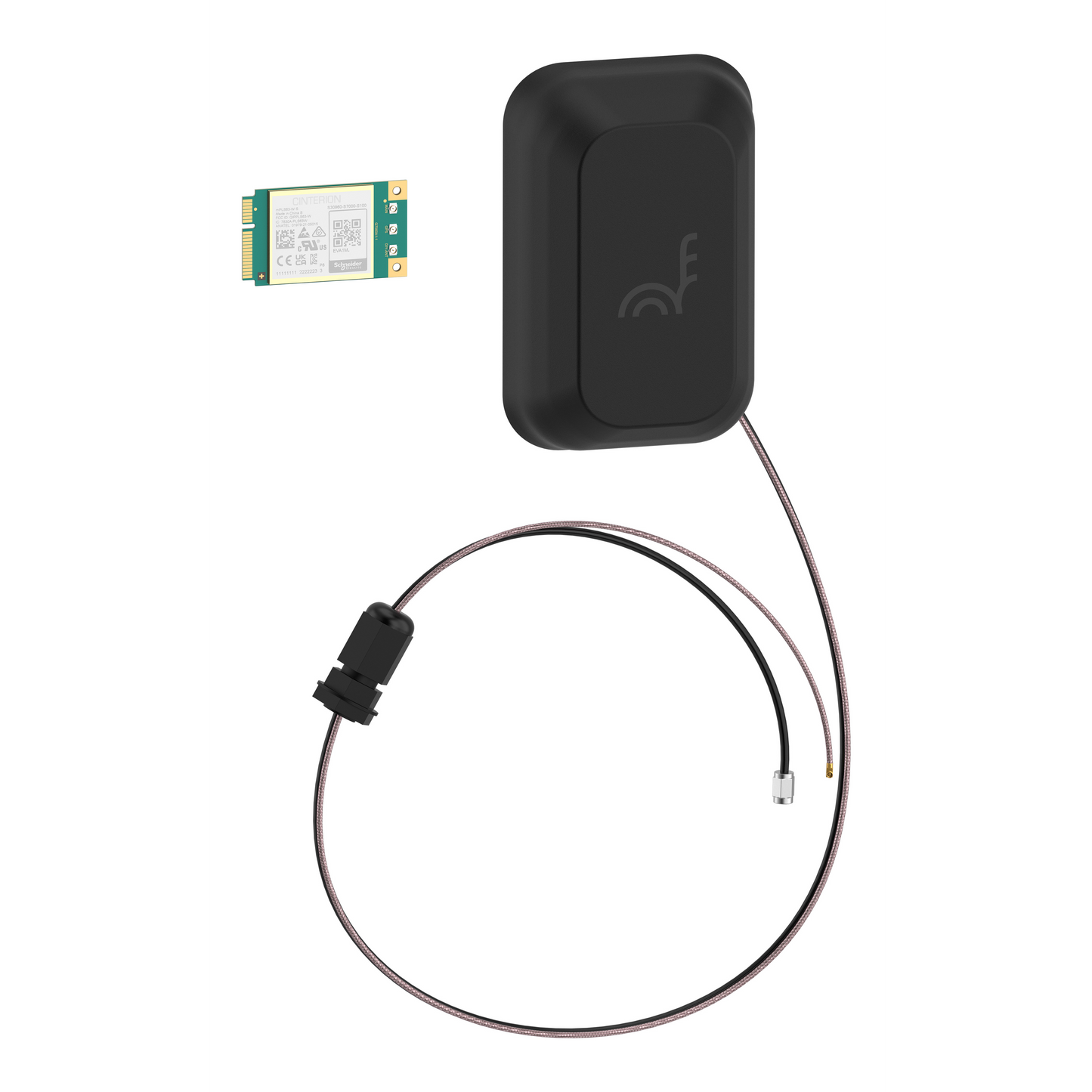 Schneider Electric-EVA1MM-Evlink carte modem 4G avec antenne externe pour Pro AC Metal