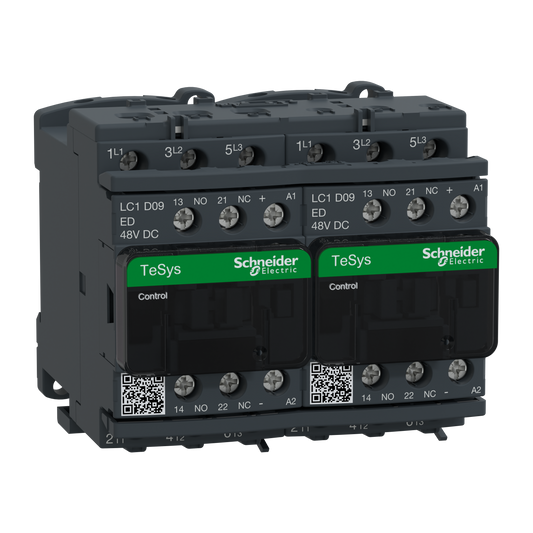 Schneider Electric-LC2D09ED-TeSys LC2D - contacteur inverseur - 3P - AC-3 440V - 9A - bobine 48Vcc