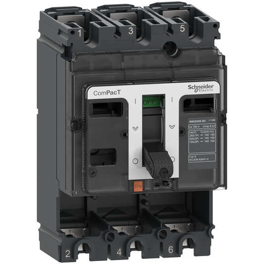 Schneider Electric-C10S3D-ComPacT NSX100S DC - Bloc de coupure CC sans déclencheur - 100A - 3P - 100kA
