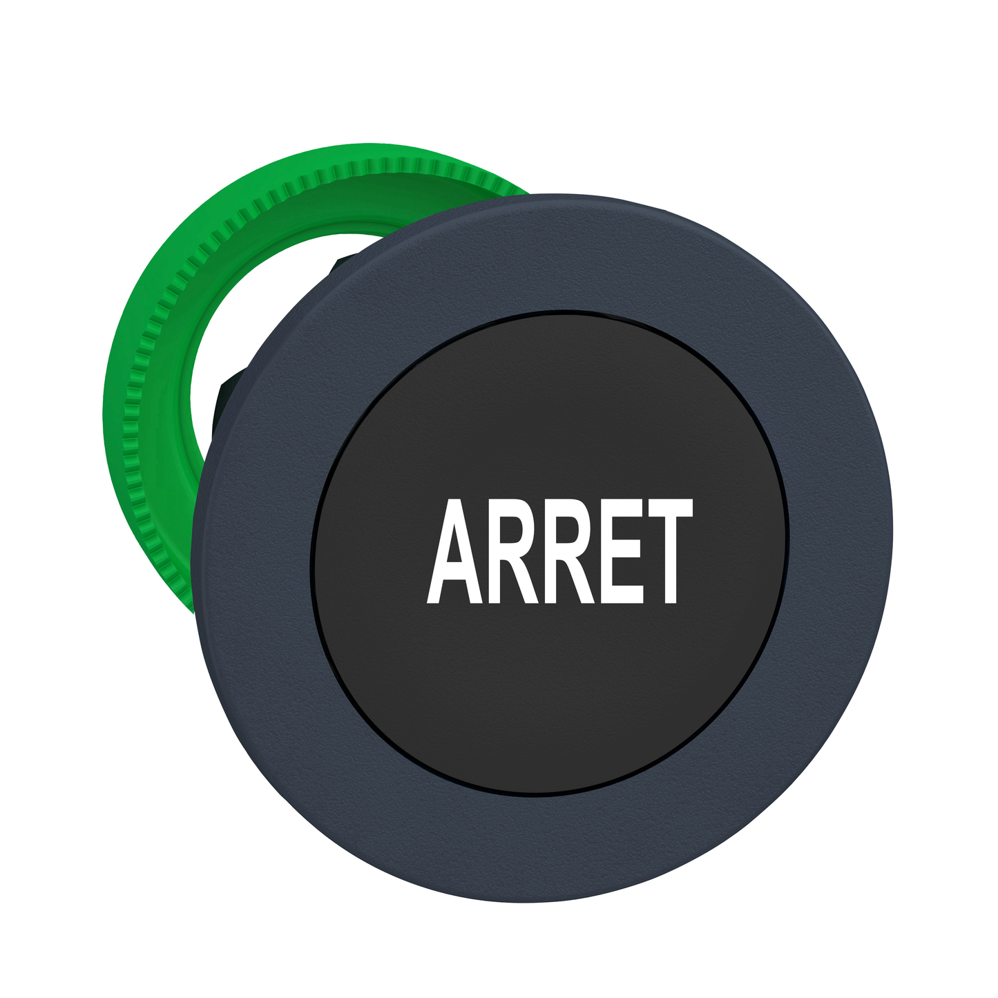 Schneider Electric-ZB5FA233-Harmony XB5 - tête bouton poussoir à impulsion - flush - marqué - noir