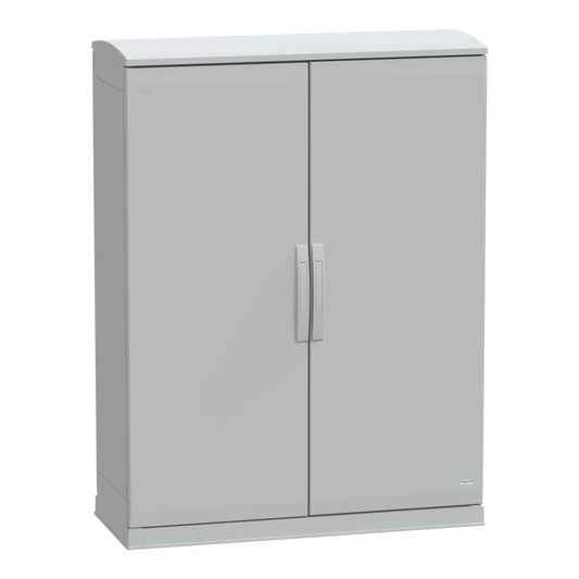 Schneider Electric-NSYPLAZT12104G-Thalassa - Armoire polyester socle + toit 1250x1000x420- IP44 Ral 7035