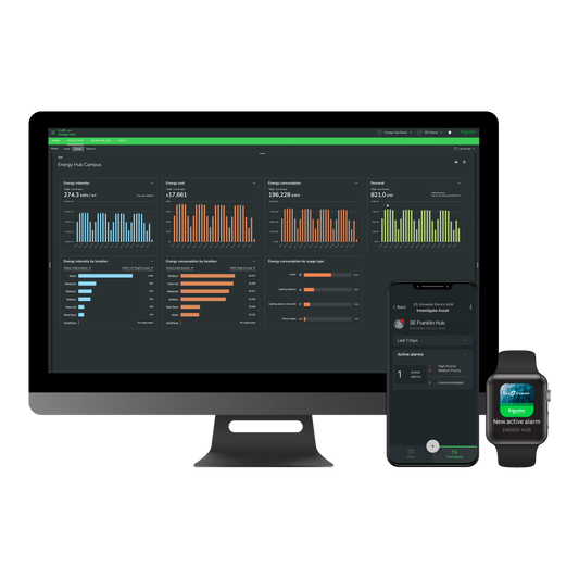 Schneider Electric-PSWEOPADPLT12A-Energy Hub +Advanced - Analyse & Facture & Unifilaire - 1 an - 1 compteur