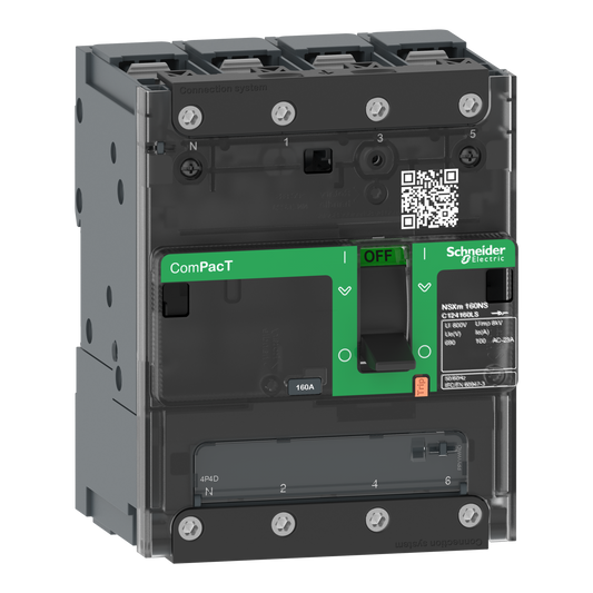 Schneider Electric-C114100BS-ComPacT NSXmNA - interrupteur-sectionneur - 100A - 4P - borne à cosses