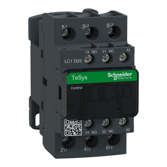 Schneider Electric-LC1D25LE7-TeSys LC1D - contacteur - 3P - AC-3 440V - 25A - bobine 208Vca