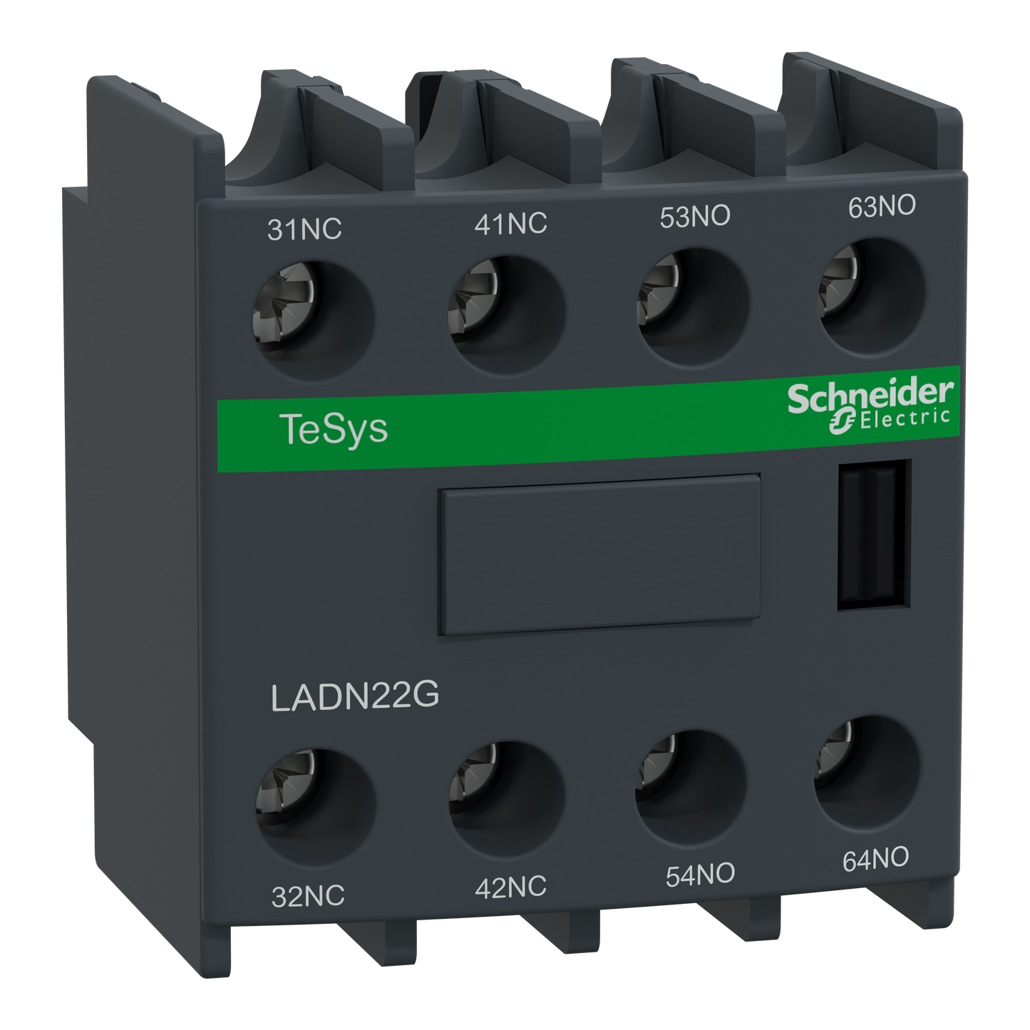 Schneider Electric-LADN22G-TeSys D - bloc contact aux front - 2F+2O - vis-étriers - 20 à 80A 3/4P - EN50012
