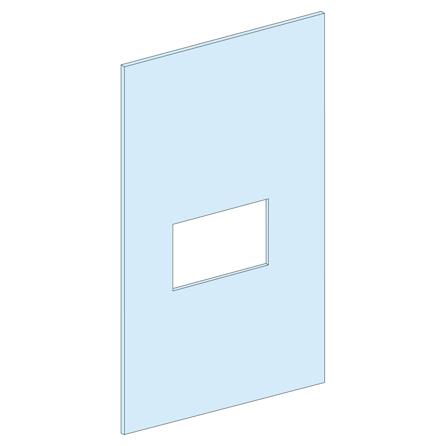 Schneider Electric-LVS03251-PrismaSeT G - Plastron INS-INV250-9M-L300-vertic. fixe-Cde manet.-RAL9003