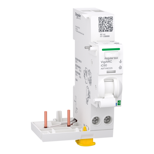 Schneider Electric-A9TYAE225-Acti9 Active  iC60 module détecteur arc différentiel 30mA ASI connecté 2P 25A