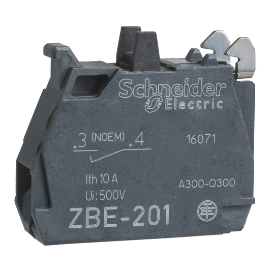 Schneider Electric-ZBE1016P-Harmony - bloc contact - 1F - faible charge - IP5x - raccordement vis-étrier