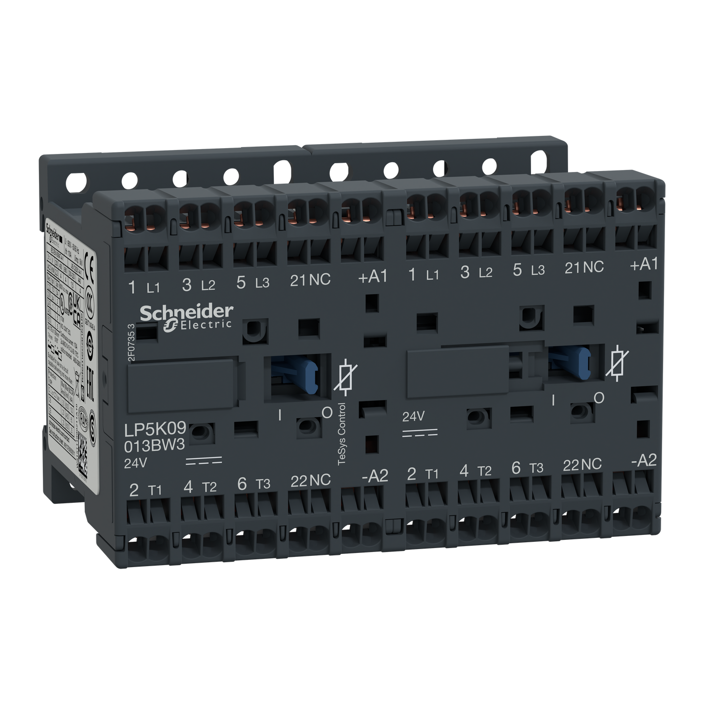 Schneider Electric-LP5K09013BW3-TeSys LP5K - contacteur inverseur - 3P - AC-3 440V - 9A - bobine 24Vcc