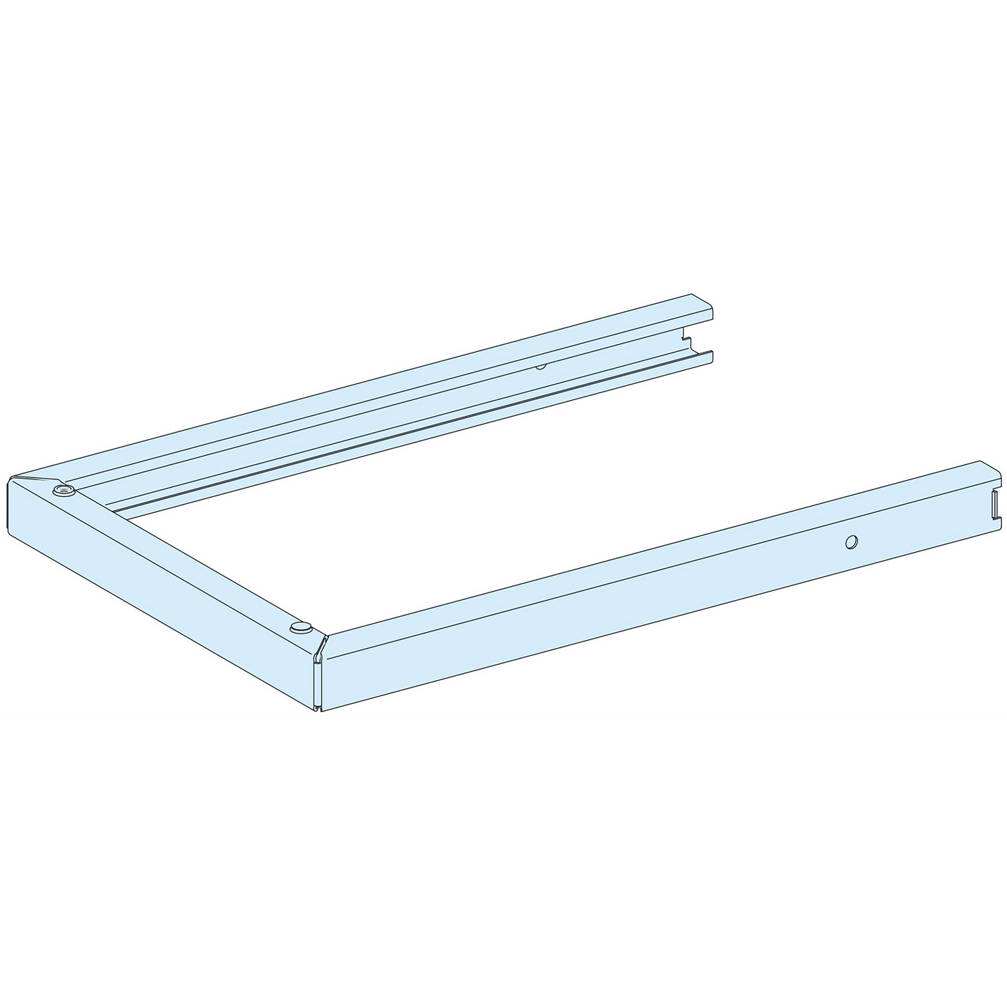 Schneider Electric-LVS08714-PrismaSeT P - Extrémité socle de manutention et roulage - P400