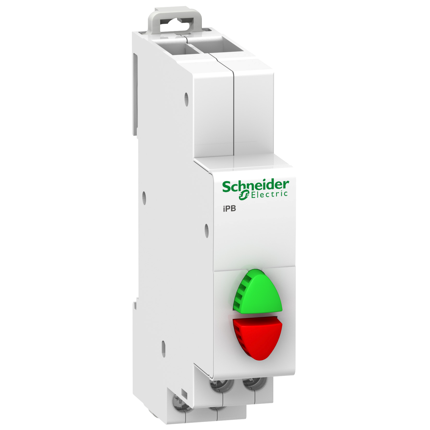 Schneider Electric-A9E18034-Acti9, iPB bouton-poussoir double 1 NO vert + 1 NF rouge 20A 230VCA