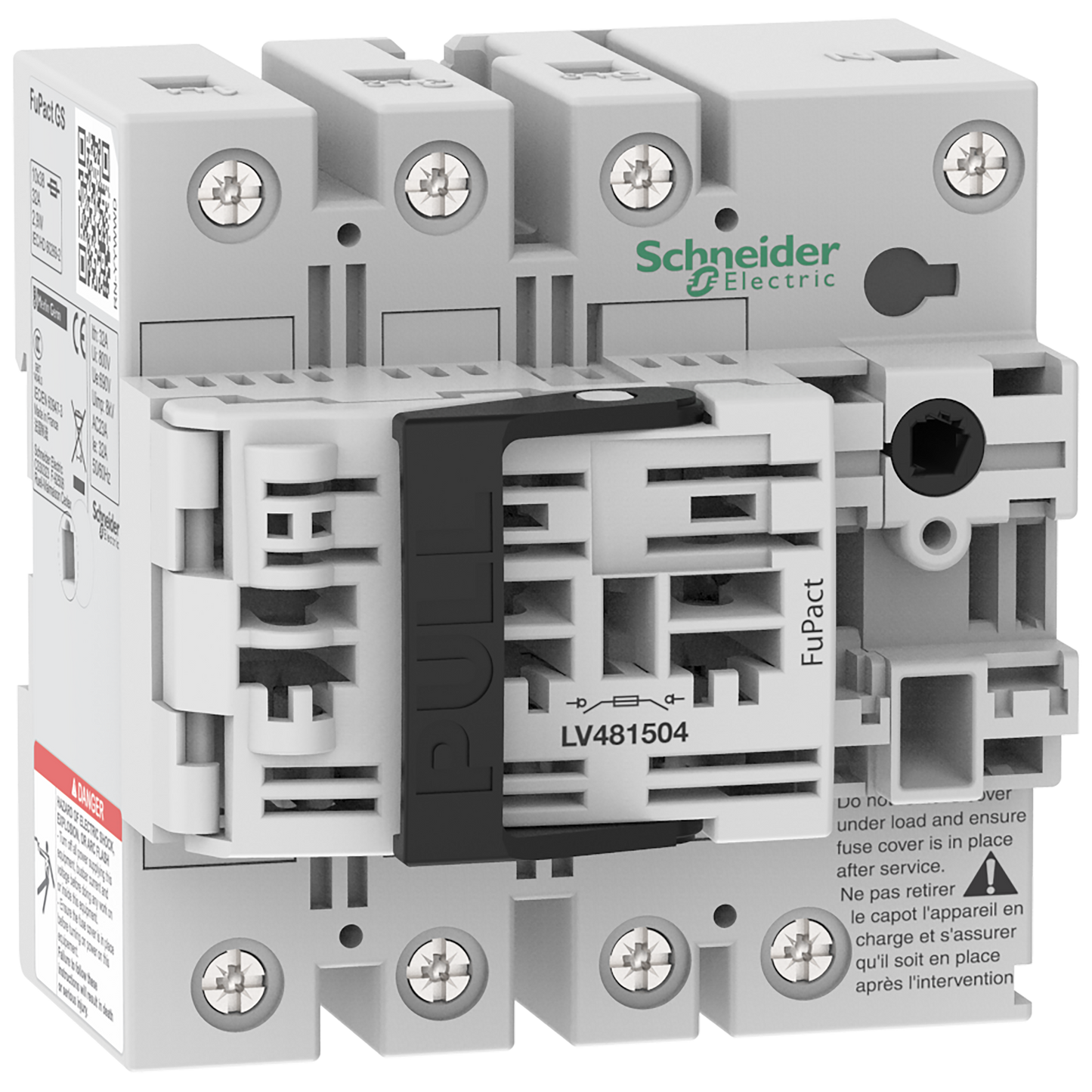 Schneider Electric-LV481504-FuPact GS - interrupteur sectionneur fusible - 32A - 4P - NFC 10*38 - F CTRL
