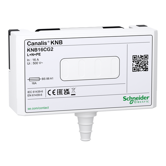 Schneider Electric-KNB16CG2-Canalis KN - connecteur de dériv. fusib. - 16A - A1 - 1L+N+PE - BS88