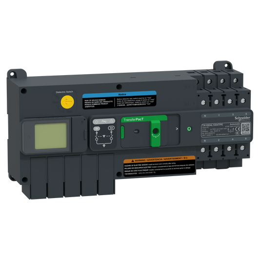 Schneider Electric-TA10D4L1004TPE-TransferPacT Active TA100 - inverseur de sources - LCD - 100A - 4P - 400Vca
