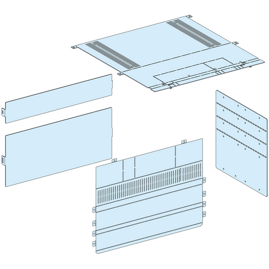 Schneider Electric-LVS04853-PrismaSeT P - Capot raccordement arrière NS1600-800 - fixe