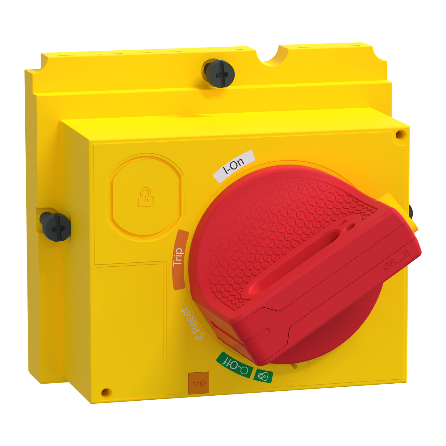 Schneider Electric-LV429339T-ComPacT NSX - Commande rotative directe - poignée rouge plastron jaune pr NSX250