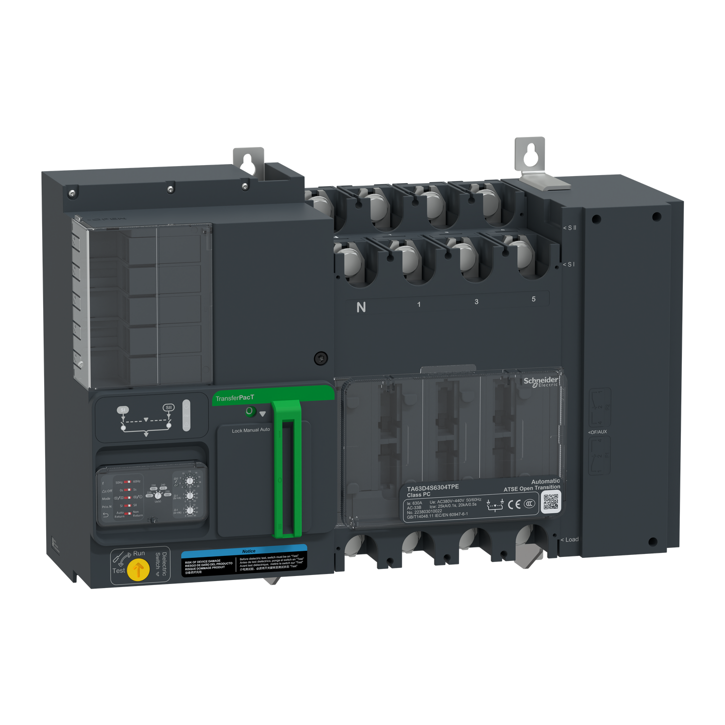 Schneider Electric-TA63D4S3204TPE-TransferPacT TA630 - inverseur de sources - commutateurs - 320A - 4P - 400Vca