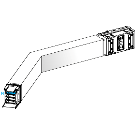Schneider Electric-KSA630DLC43B-Canalis KSA - Coude spé. Horiz. 630A - 95° à 175° - côtés 300 à 800mm