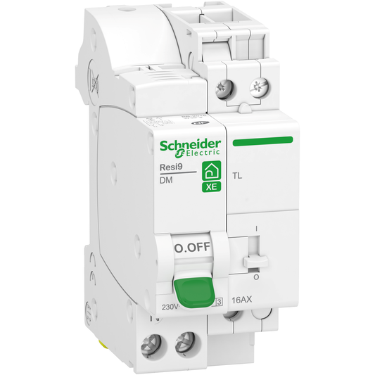 Schneider Electric-R9ECL616-Resi9 XE - combiné disj+télérupteur - 1P+N - 16A - courbe C - embrochable