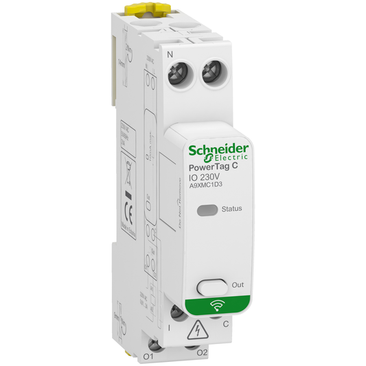 Schneider Electric-A9XMC1D3-PowerTag C - Capteur contacts radiofréquence modulaire - 1 Entrée/1 Sortie