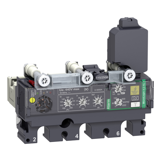 Schneider Electric-C1634A160-ComPacT NSX - déclencheur MicroLogic 4.2AL Vigi 160A - 3P3D pour NSX160-250