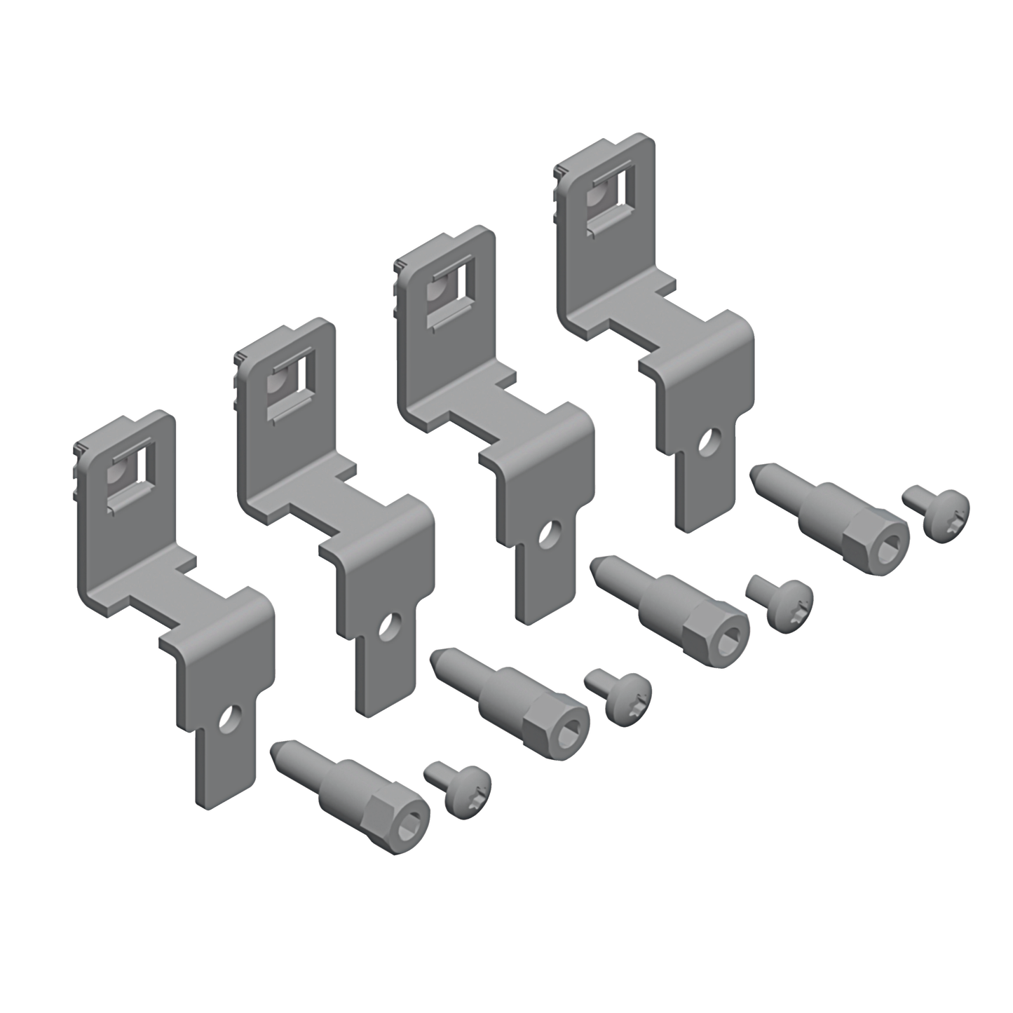 Schneider Electric-NSYSMPSB-PanelSeT Accessoires -jeu 4 équerres simples - châssis SF/SFN