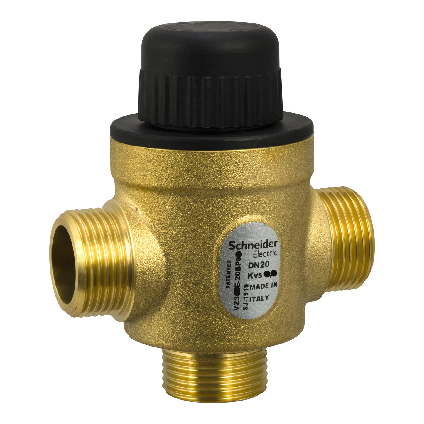 Schneider Electric-VZ319E-20BP09-Vanne 3 voies laiton filetée PN16 DN20 Kv6 course 5,5mm