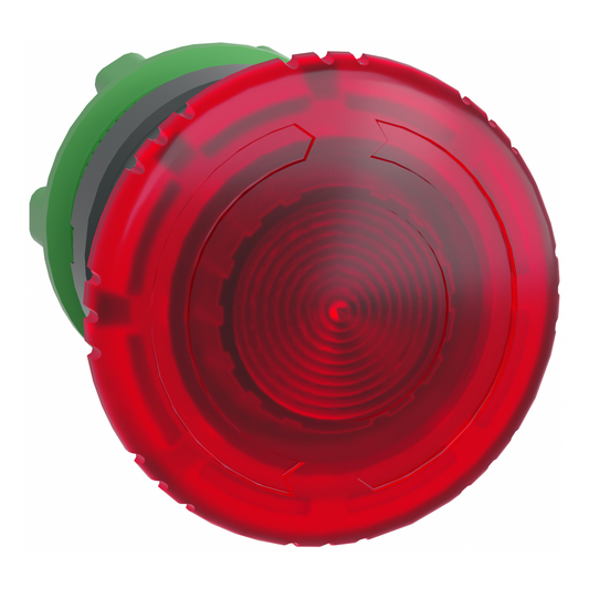 Schneider Electric-ZB5AW743-Harmony XB5 - tête bouton coup de poing lumin DEL - Ø40 - pousser tourn - rouge