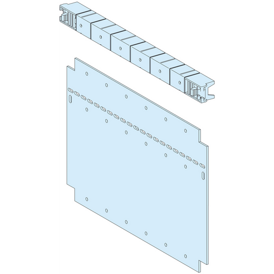 Schneider Electric-LVS04952-PrismaSeT P - Plaque passe-câbles UF - 5 et 6M - Forme 4