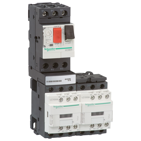 Schneider Electric-GV2DM204B7-TeSys GV2DM - démarreur combiné 2 sens de marche - 0,4..0,63A - 24Vca