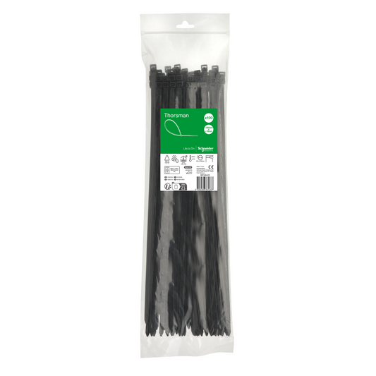 Schneider Electric-IMT46425-Thorsman colliers de serrage 380x7.6 Noir, 100p