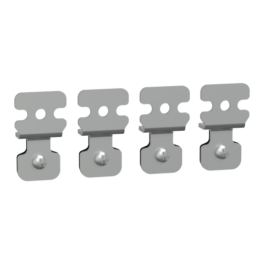 Schneider Electric-NSYAEFPFSB-PanelSeT Accessoires - Jeu de 4 pattes de fixation acier - pour boite