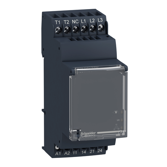 Schneider Electric-RM35TM50MW-Harmony RM35-T relais de contrôle tension et temp du moteur - 24..240Vca/cc - 2F