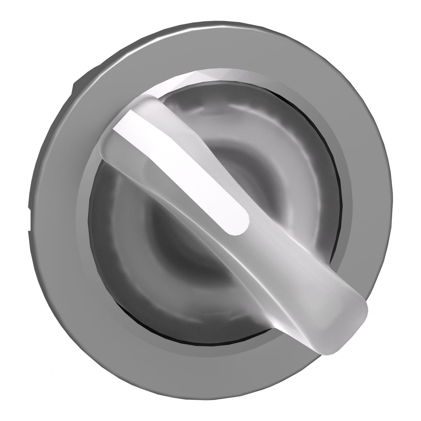 Schneider Electric-ZB4FK1213-Harmony XB4 - tête bouton à manette lumineux - flush - 2 pos fix - blanc