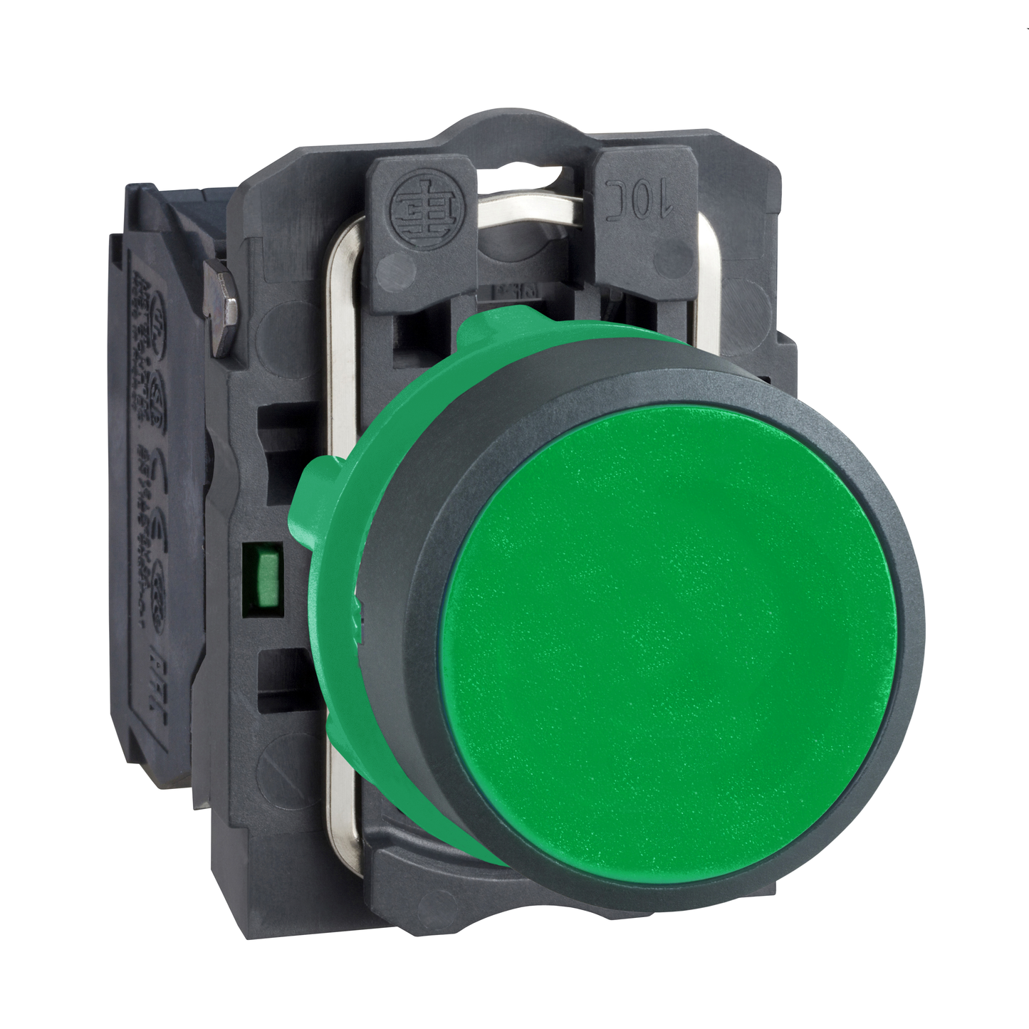 Schneider Electric-XB5AA31-Harmony XB5 - bouton poussoir à impulsion - Ø22 - vert - 1F - vis étrier