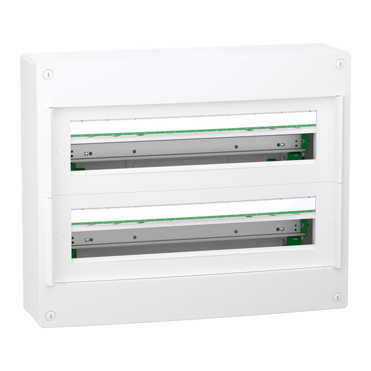 Schneider Electric-LVSXT224-PrismaSeT XS - Coffret plastique saillie 2 rangées 24 modules - sans porte