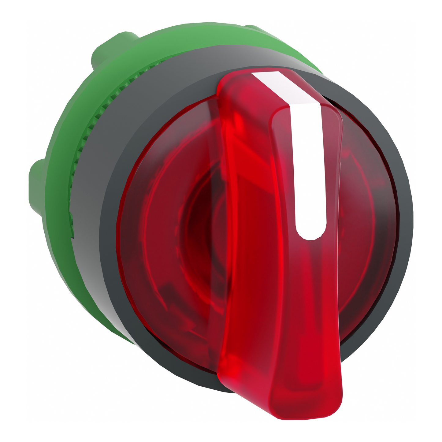 Schneider Electric-ZB5AK1543-Harmony XB5 - tête bouton à manette lumineux - Ø22 - 3 pos rap C - rouge