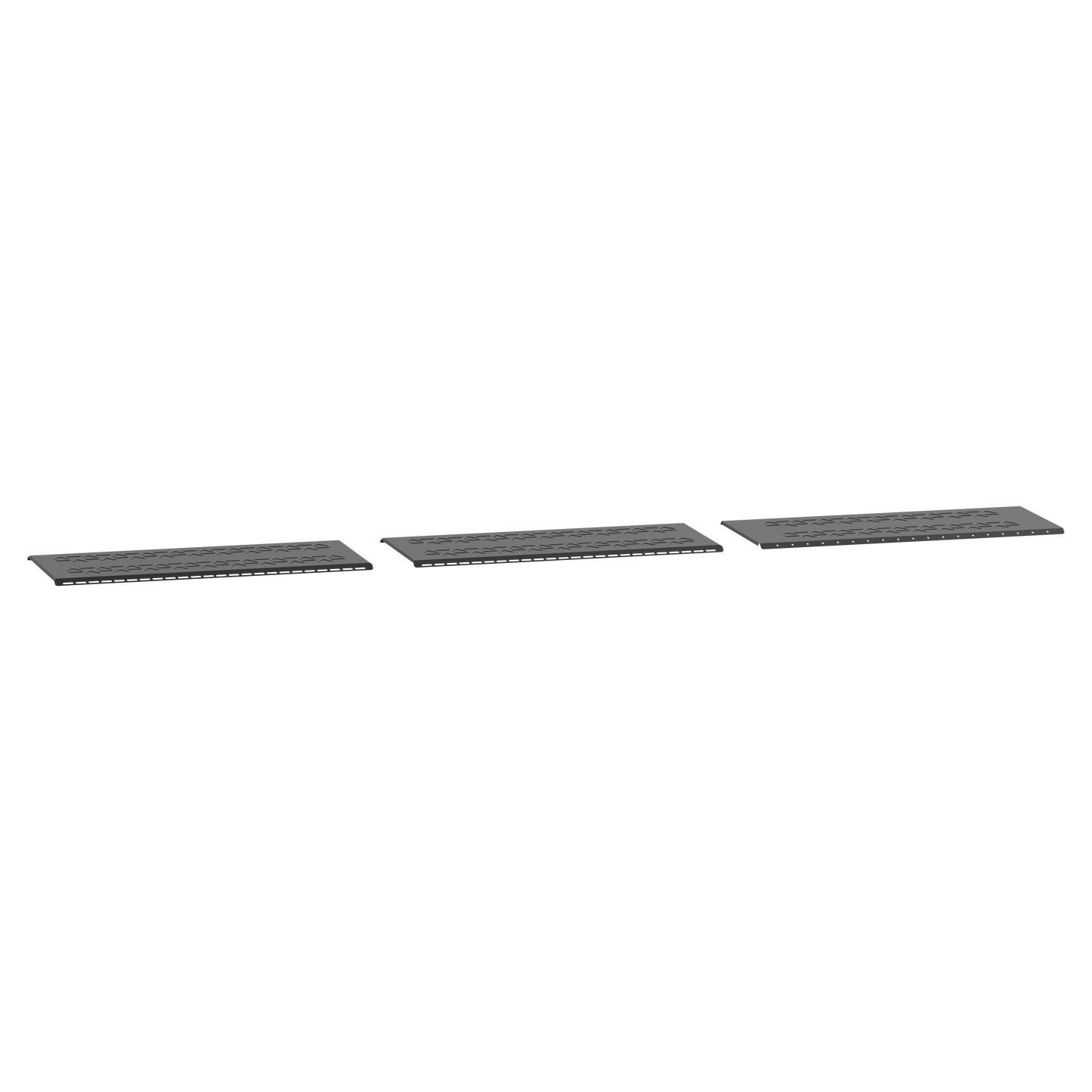 Schneider Electric-KEV0400BV1B-Canalis EV - Plaques inférieures superposées - ventilation - Noir - RAL9005