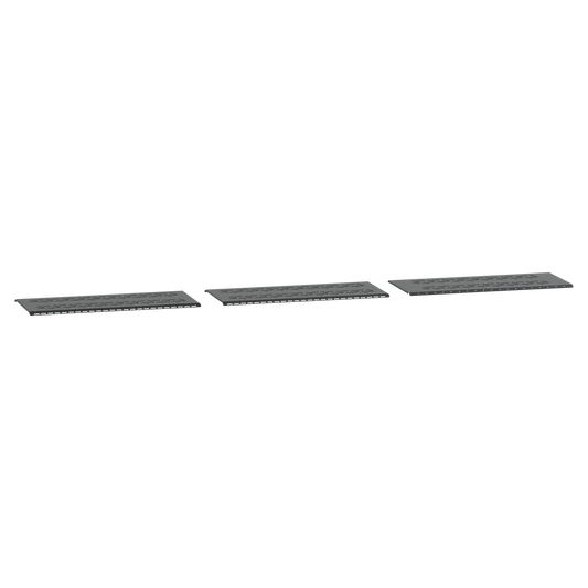 Schneider Electric-KEV0400BV1B-Canalis EV - Plaques inférieures superposées - ventilation - Noir - RAL9005