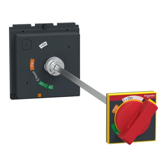 Schneider Electric-LV432600T-ComPacT NSX - Cde rotative prolongée poignée rouge et plastron jaune pr NSX630