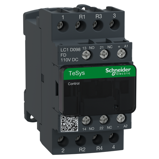 Schneider Electric-LC1D098FD-TeSys LC1D - contacteur - 4P (2F+2O) - AC-1 440V - 20A - bobine 110Vcc
